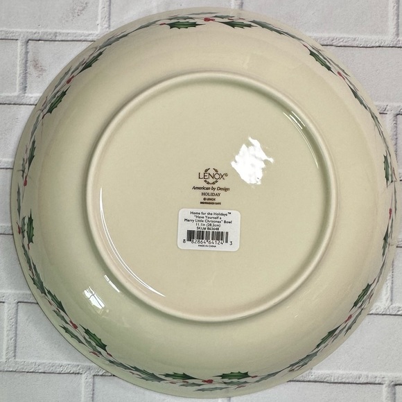 Lenox Winter Greetings Have Yourself A Merry Little Christmas Bowl Ivory 11.1” - Picture 4 of 13